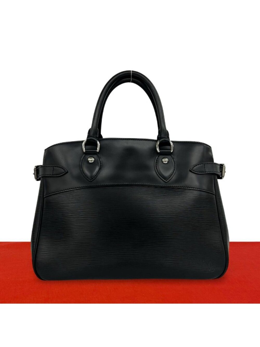 Louis Vuitton Passy Epi Leather Tote Boston Bag Noir Black